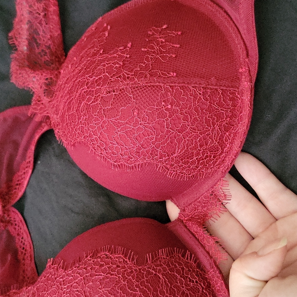 Victoria's Secret Very Sexy Push Up Maroon bra, sz 34B - Picture 6 of 10
